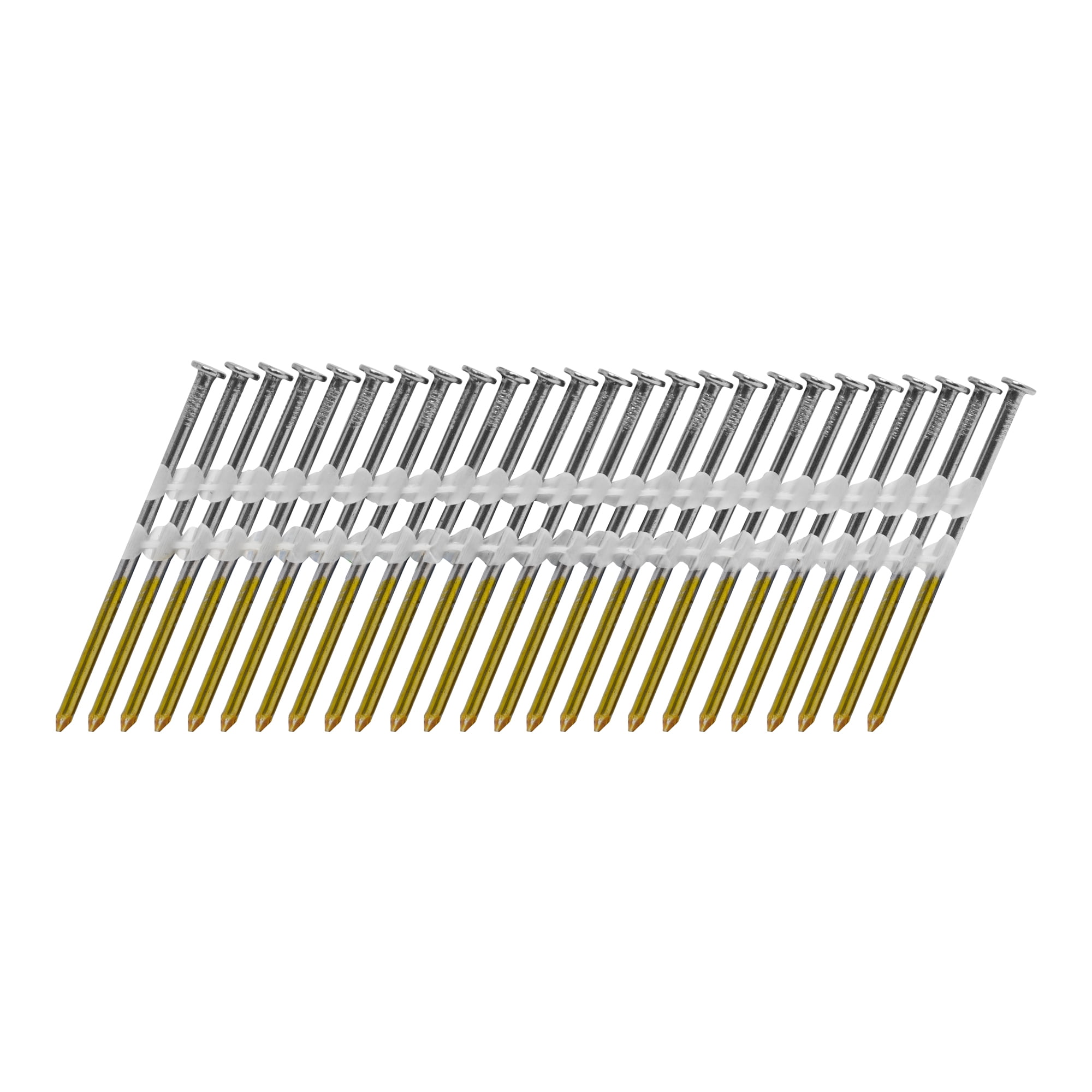 Pro Contractor Fasteners 21 Degree, 3 Inch x .131 Inch Bright, Smooth Shank Plastic Collated Framing Nails, For 20 to 22 Degree Plastic Collation Framing (4000 Per Box)