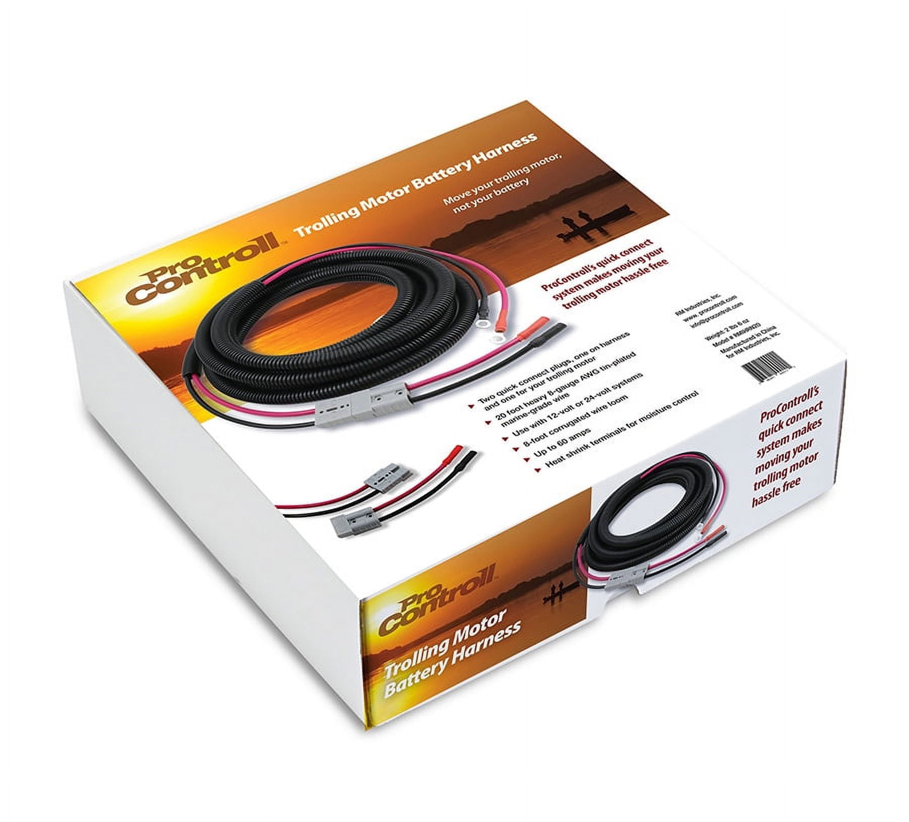 Pro Controll Quick Connect Trolling Motor Battery Harness Kit