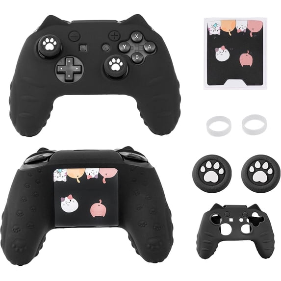 Game Controller Skin for Switch Pro Control, Cute Cat Paw Gamepad ...