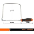 Pro Coping Saw, Coping Frame and Extra 2pcs 6-1/2 Inch Replacement ...