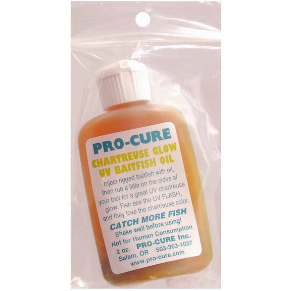 Pro-Cure 2 oz Bait Oil, Chartreuse Glow