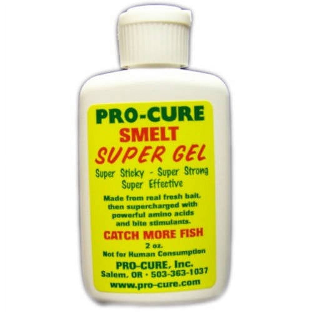 Pro Cure Pro-Cure Smelt Super Gel Bait Scent (2oz) - UV Enhanced Fish Attractant Fish Scent Attractant
