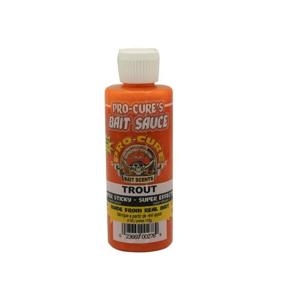 Pro-Cure Trout Bait Sauce, 4 Ounce,Orange