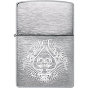Pro-Cut ZIP-48500 2022N Zippo Price Fighter 200 Spade Skull Design Brushed Chrome Lighter