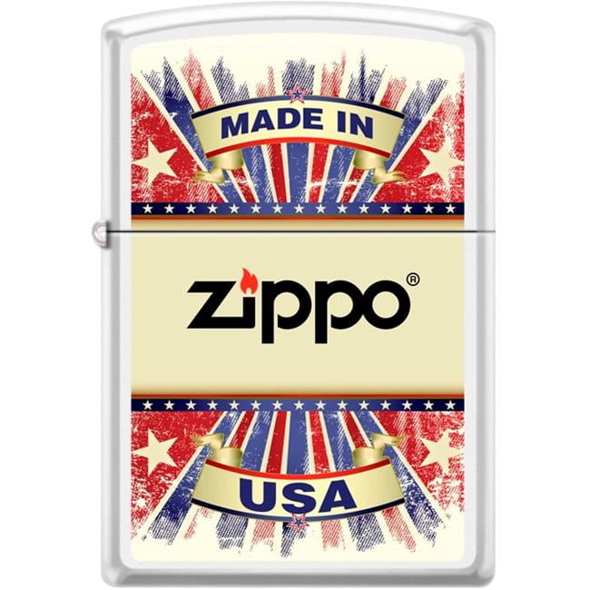 Pro-Cut ZIP-214CI018442 2024 Zippo Custom Made in USA Lighter, White Matte