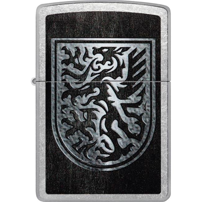 Pro-Cut ZIP-48730 2024 Zippo Dragon Shield Design Street Chrome Lighter