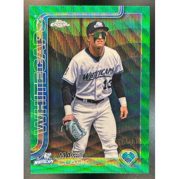 Pro Debut Max Clark #PDC-116 Base Chrome Green Wave Refractor