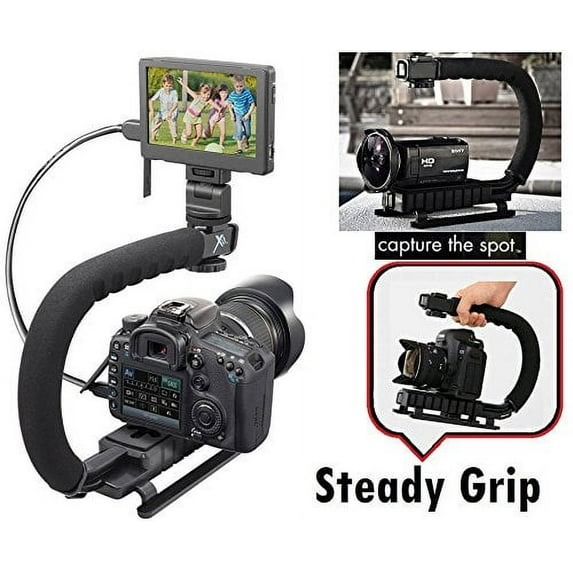 Pro Deluxe Video Stabilizing Bracket Handle for Sony HDR-SR12