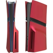 Pro Disc Edition Cover Plates for PS 5 Pro Console, Shell Panels Compatible with PlayStation 5 Pro Accessories Protective Replacement Faceplate Red