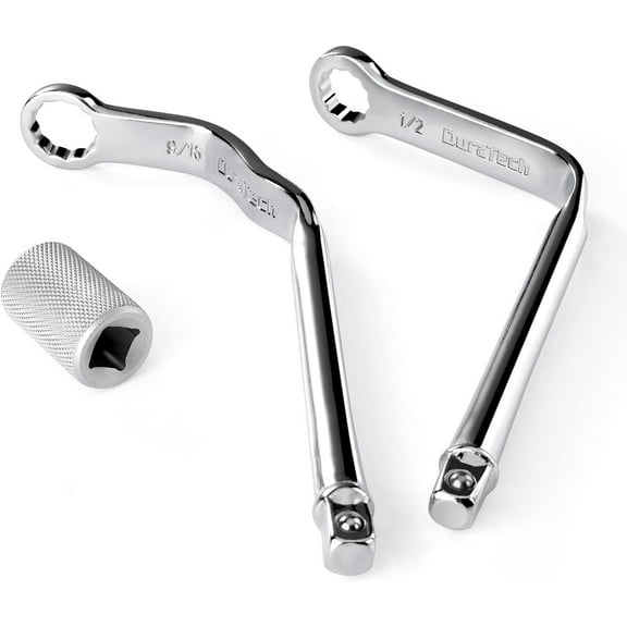 Pro Distributor Clamp Wrench Set, SAE, 2-Piece, 1/2" & 9/16", 12 Point
