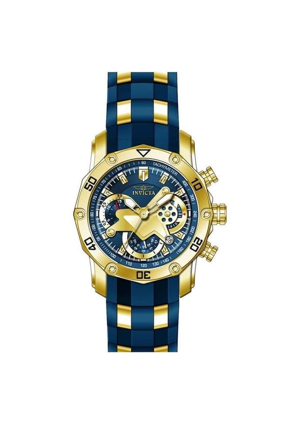 Pro Diver Quartz 3 Hand Dial Watch for Men , Blue