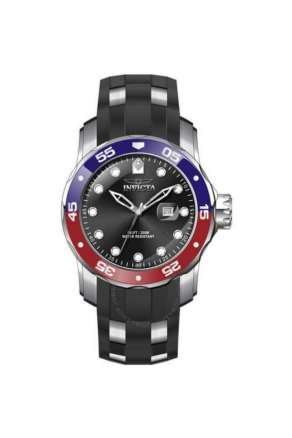 Pro Diver Quartz Black Dial Pepsi Bezel Men's Watch