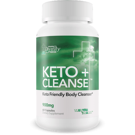 Pro Divinity Labs Keto + Cleanse - Premium Keto Friendly Body Cleanser with Plant Based Ingredients to Promote Whole Body Health - Support Reduced Bloating & Gut Health with Additional Probiotics