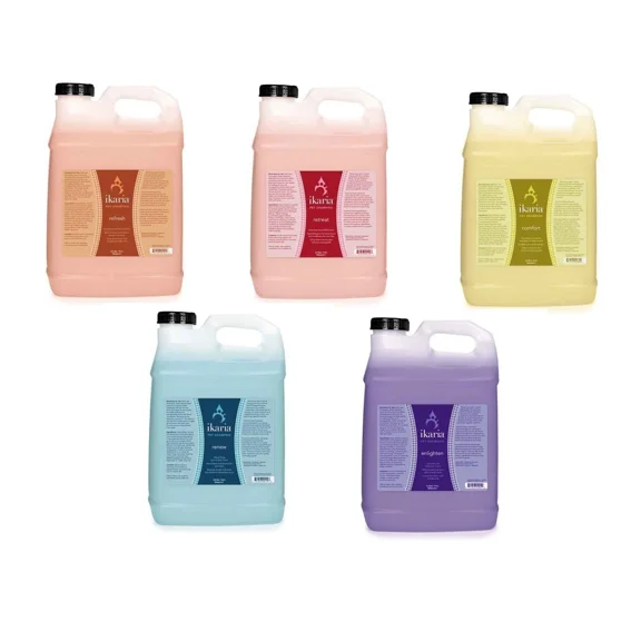 Pro Dog Cat Grooming Shampoos Natural Botanical Spa Inspired Ikaria 2.5 Gallon (Groomer's Kit of All 5 Formulas)