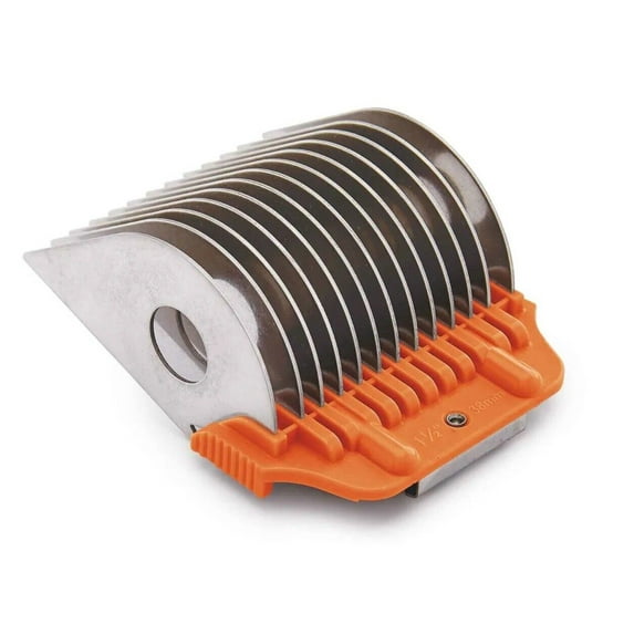 Pro Dog and Pet Grooming Wide Snap on Attachment Guide Combs Makes Grooming Easy (1 1/2 Inch)