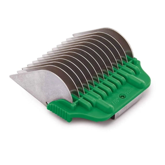 Pro Dog and Pet Grooming Wide Snap on Attachment Guide Combs Makes Grooming Easy (7/8 Inch)