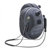 Pro-Ears Pro Tac Plus Gold Low Profile NRR 26 Earmuffs, Black, Behind Head w/ Li