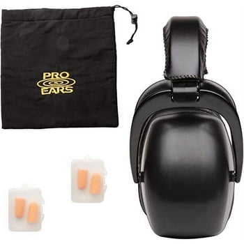 Pro Ears Ultra 30 MRI Kit, MRI-Safe Hearing Protection Earmuffs with Earplugs & Storage Bag, NRR 30 dB