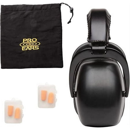 Pro Ears Ultra 30 MRI Kit, MRI-Safe Hearing Protection Earmuffs with Earplugs & Storage Bag, NRR 30 dB