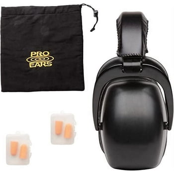 Pro Ears Ultra 30 MRI Kit, MRI-Safe Hearing Protection Earmuffs with Earplugs & Storage Bag, NRR 30 dB
