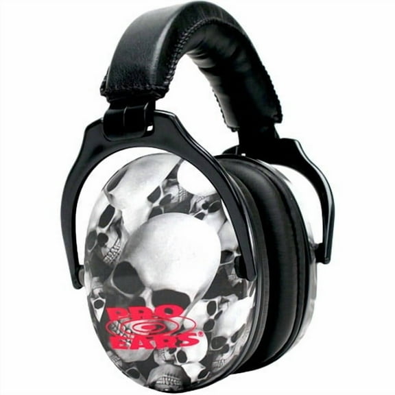 Pro Ears - Ultra Sleek - Hearing Protection - NRR 26 - Ear Muffs - Skulls