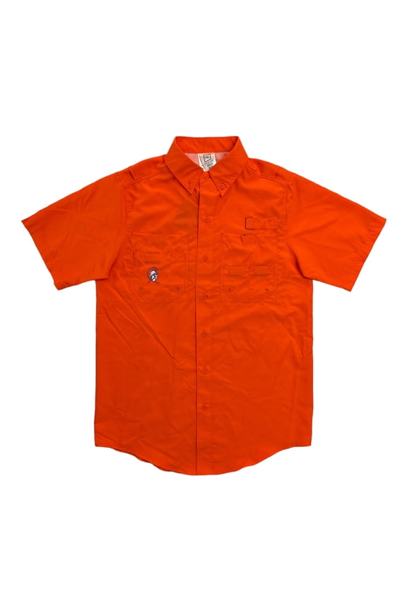 Men's Short Sleeve Button-Down NCAA Moisture Wicking Shirt
