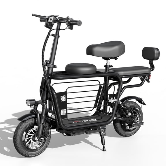 Pro Electric Scooter For Adults, 750W Motor with Pet Basket for Pets & Groceries,18.75MPH 20 Mile Range E-Bike With Seats