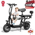 thumbnail image 1 of Pro Electric Scooter Upgraded Version, 500W-750W Motor, Electric Scooter with Seat within 18.75MPH, Electric Scooter with Double Brakes, 12 "Tire Foldable Adult Scooter, 1 of 6