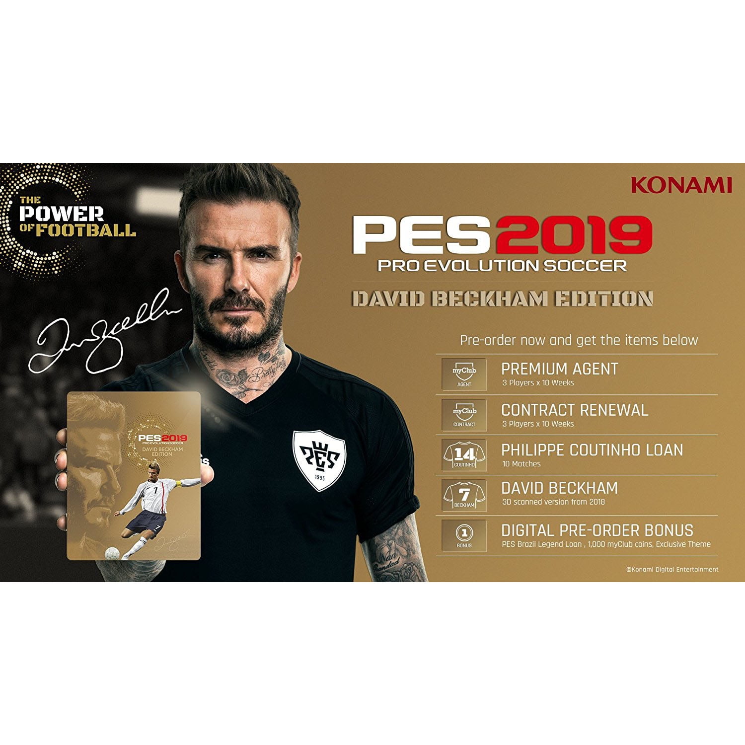 Pro Evo Soccer 2019: David Beckham Edition Konami PlayStation 4 083717203377