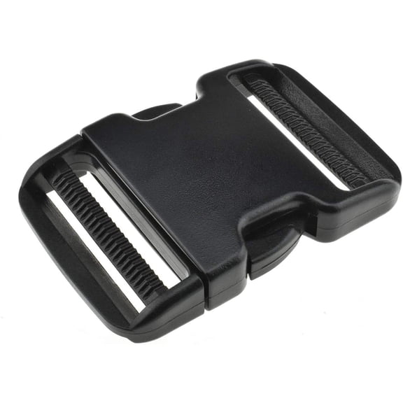 Pro Extra Thick Military Grade Dual Adjustable Quick Side Release Buckles 2 Inch Wide 6 Pack Clips Snaps No Sewing Heavy Duty Plastic Replacement for Nylon Strap Webbing Boat Cover Backpack
