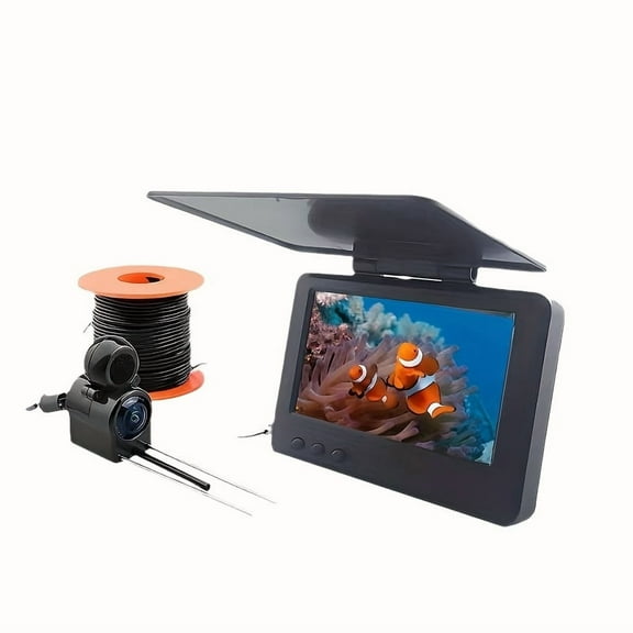Pro Fishing Kit with Fish Locator, HD Camera, Adjustable Support & Bait Tracker, 1.2-6.6Ft Sizes, All-in-One Angler Gift for Fishing Enthusiasts