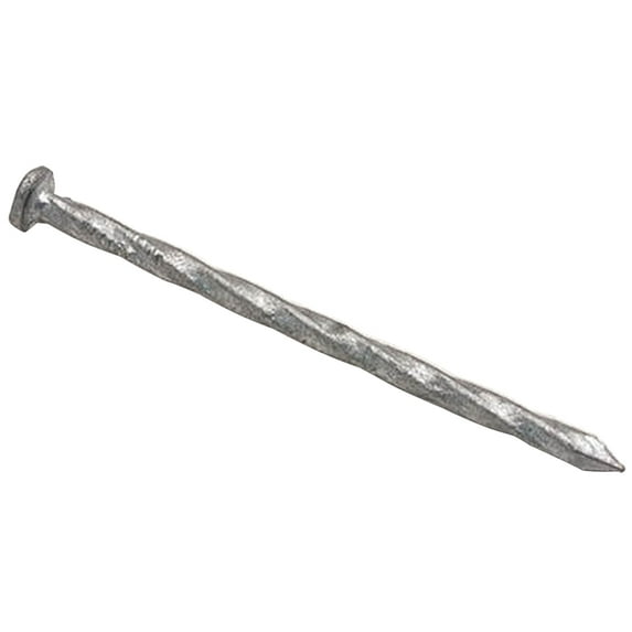 ProFIT 0033245 Finishing Nail, 6 in L, Carbon Steel, Hot-Dipped Galvanized, Flat Head, Spiral Shank, 5 lb