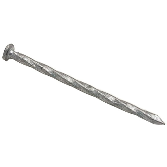 ProFIT 0033245 Finishing Nail, 6 in L, Carbon Steel, Hot-Dipped Galvanized, Flat Head, Spiral Shank, 5 lb