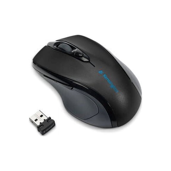 Pro Fit Mid-Size Wireless Mouse, 2.4 Ghz Frequency/30 Ft Wireless Range, Right Hand Use, Black | Bundle of 5 Each
