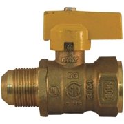 Pro-Flex 3/4 In. FIP X 5/8 In. Flare Brass Gas Valve PFGV-FFL3458C