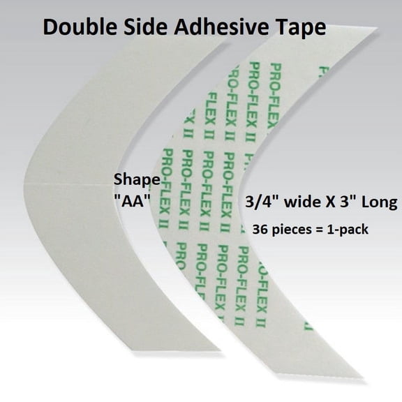 Pro Flex II Adhesive Tape Shape AA Double side adhesive 36 pieces = 1 pack