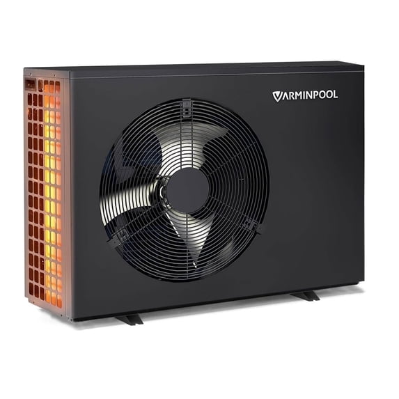 Varminpool Smart Electric Pool Heater Heat Pump 40000 BTU for Above Ground Pools up to 13,000 Gallons 240V