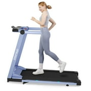 DeerRun Treadmills for Home, 3.5HP Folding Treadmill with Incline, 350 LBS Weight Capacity, Compact Portable Treadmill for Small Space Walking Jogging Running