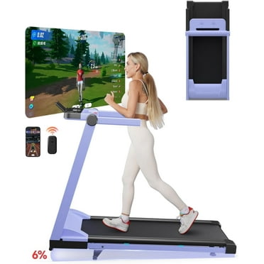 DeerRun Treadmills for Home, 3.5HP Folding Treadmill with Incline, 350 LBS Weight Capacity, Compact Portable Treadmill for Small Space Walking Jogging Running