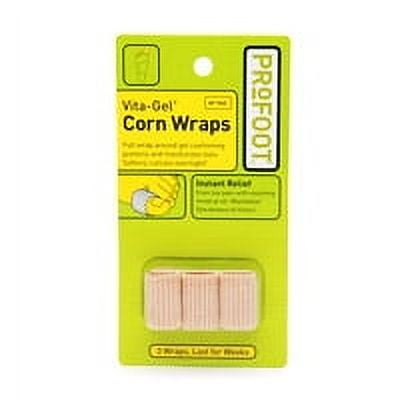 Pro-Foot Vita-Gel Corn Wraps Instant Relief For Toe Pain - 3 Ea, 6 Pack