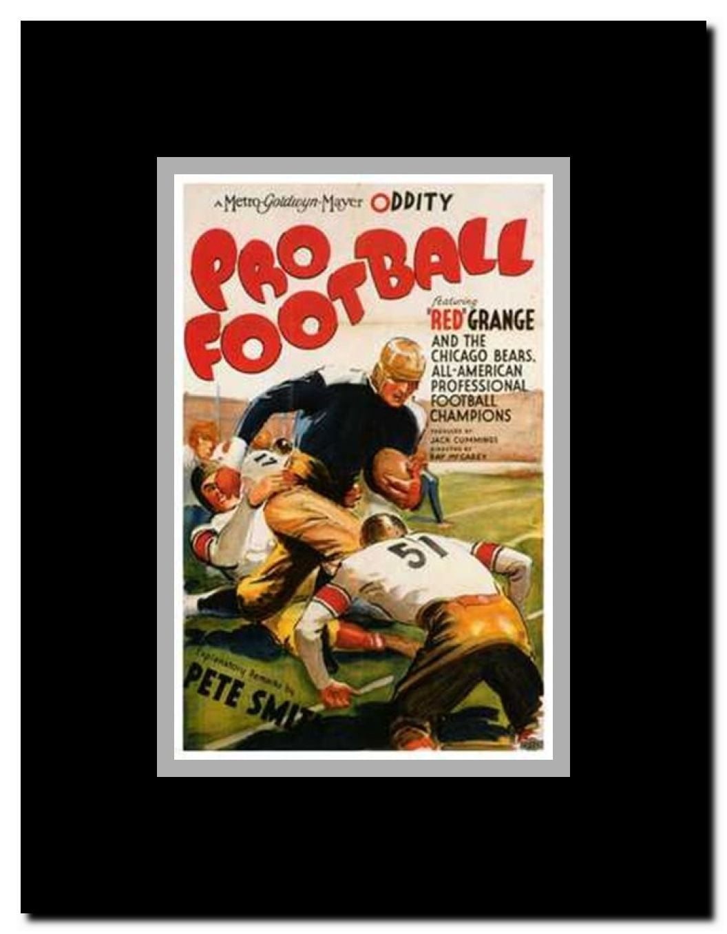 Pro Football Framed Movie Poster