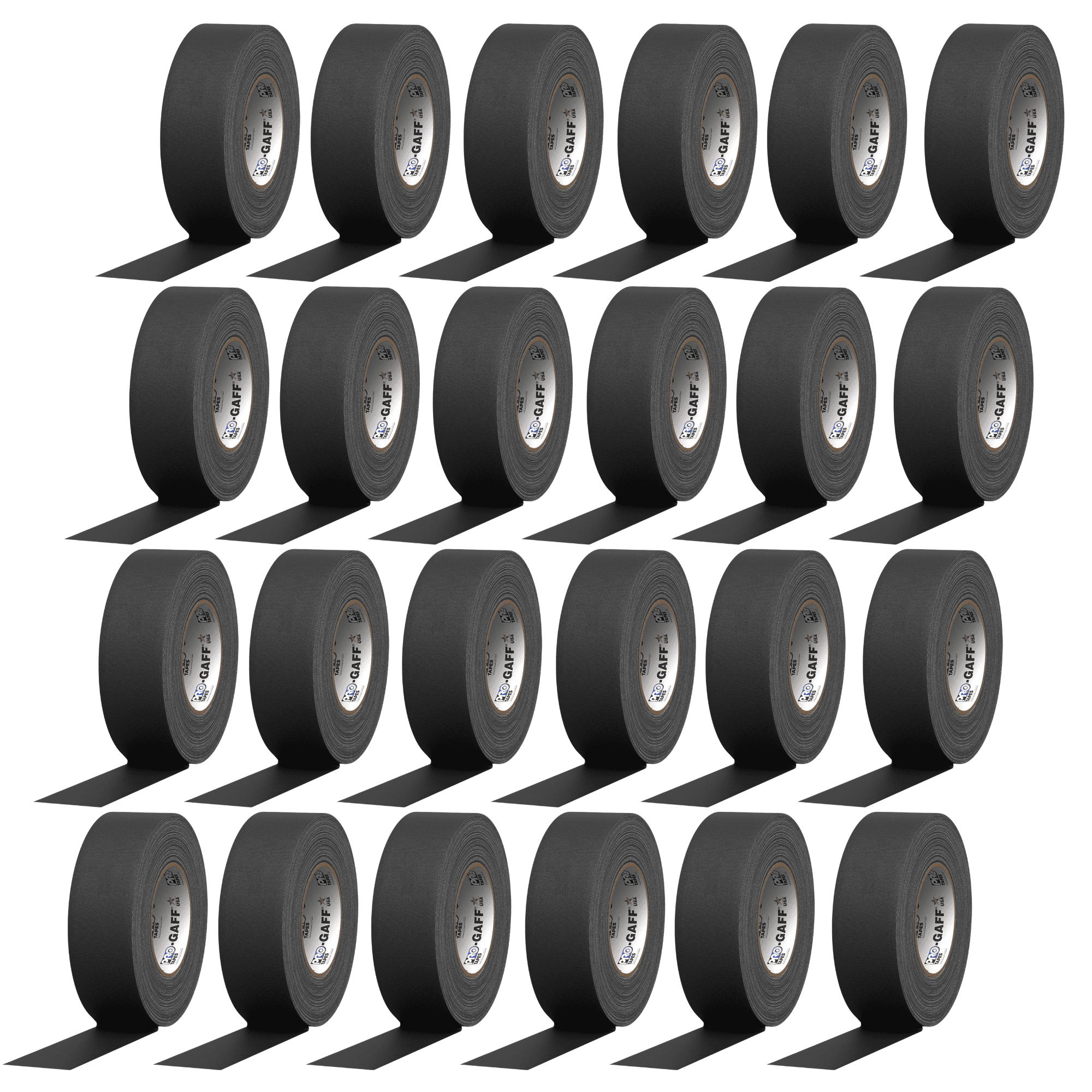 Pro Tapes Premium Grade Gaffer Tape (PRO-Gaff): 2 in. (48mm actual) x 55 yds. (Black) [24-pack]