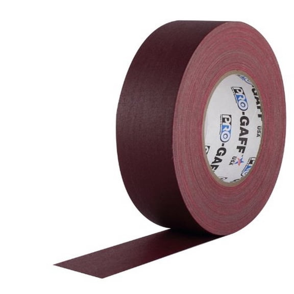 Pro Gaff Burgundy Gaffers Tape 12" x 55 Yard Roll (Pack of 4)