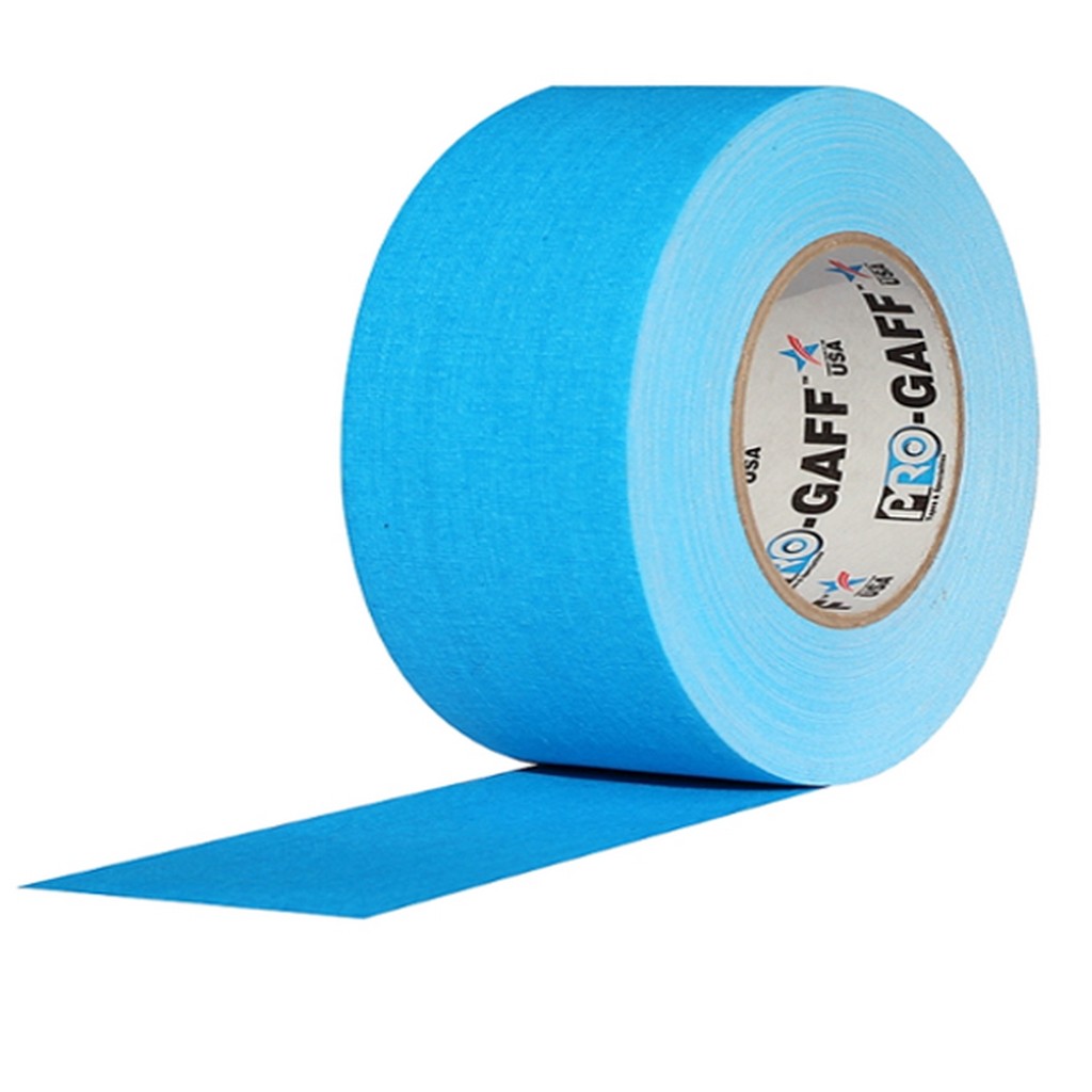 Pro Gaff Fluorescent Blue Gaffers Tape 3" X 55 Yard Roll (Pack Of 16)
