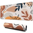 thumbnail image 1 of Pro Gaming Experience with Large Mouse Pad - Abstract Art Design, Non-Slip Rubber Base, Waterproof - Perfect Office Laptop Accessory - Modern Boho Leaves - Extended Desk Mousepad - 31.5 X 11.8 Inch, 1 of 7