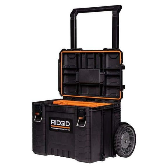 Pro Gear System Gen 2.0 Stackable 25 in All Terrain Rolling Tool Box with 9 in. Wheels