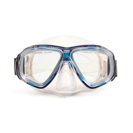 Pro Goggle Mask Swimming Pool Accessory for Teen/ Adults 5.5" - Blue/Clear