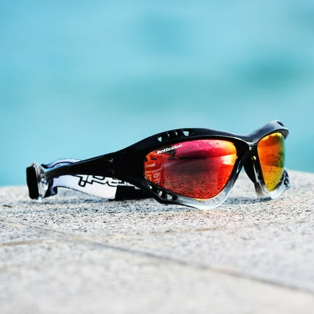 Pro Goggles Black Fade Frame/Revo Lens Sunglasses PWC Jetski Racer