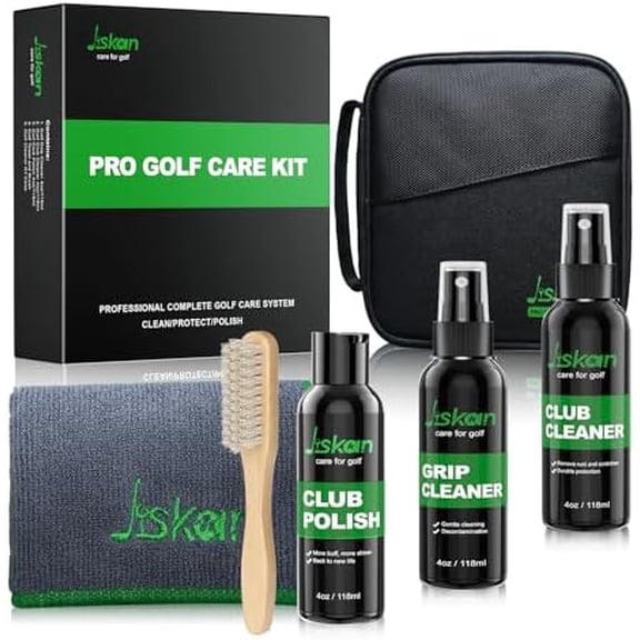 Pro Golf Care Kit System Includes Golf Grip Cleaner Club Cleaner Club Polish Club Brush Golf Towel, Essentials Golf Accessories for Men Cool Golf Gifts for Men$$Sport & Recreation Other